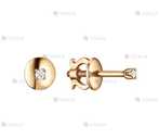 Сережка з діамантом - VDALA.PRO - 1