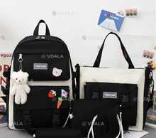 Рюкзак школьный модный 5 в 1 + брелок Медвежонок роспродажа - VDALA.PRO