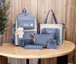 Рюкзак школьный модный 5 в 1 + брелок Медвежонок роспродажа - VDALA.PRO - 2