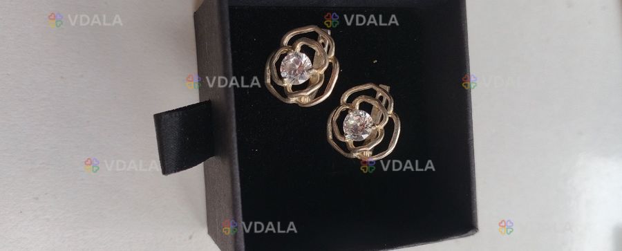 Срібні сережки з фіанітом Срібні сережки з фіанітом - VDALA.PRO
