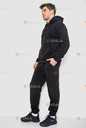 👕 Чоловічий спортивний костюм на флісі | Чорний | Теплий | З капюшоно - 6 👕 Чоловічий спортивний костюм на флісі | Чорний | Теплий | З капюшоно - VDALA.PRO - 6