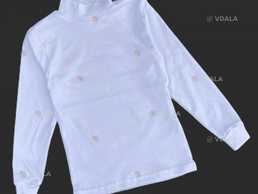 Водолазка гольф білий інтерлок - VDALA.PRO