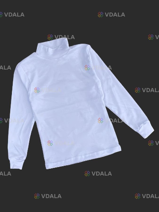 Водолазка гольф білий інтерлок - VDALA.PRO