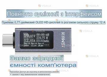 Usb-тестер kws-2301C - VDALA.PRO
