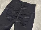 Акція ! Лосини гладкі однотон чорні для спорту, фітнесу - VDALA.PRO - 1
