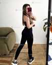 Акція ! Лосини гладкі однотон чорні для спорту, фітнесу - VDALA.PRO - 2