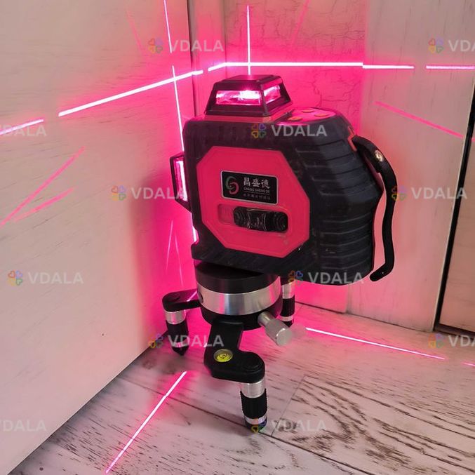Оренда лазерного нівеліра 3D 12 ліній 360° (червоні ліні]) - VDALA.PRO