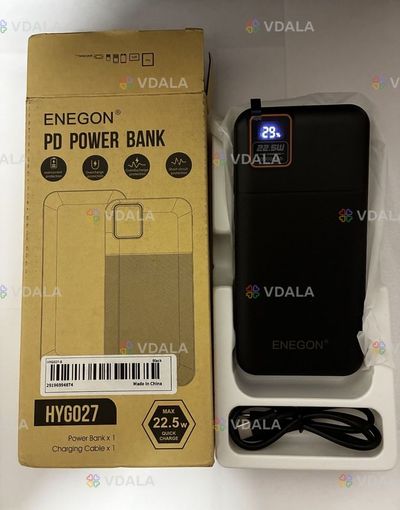 Повербанк Enegon 20000 mAh (22.5W, быстрая зарядка) Повербанк Enegon 20000 mAh (22.5W, быстрая зарядка) - VDALA.PRO