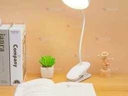 Настольна акумуляторна лампа з прищепкой на стіл - VDALA.PRO