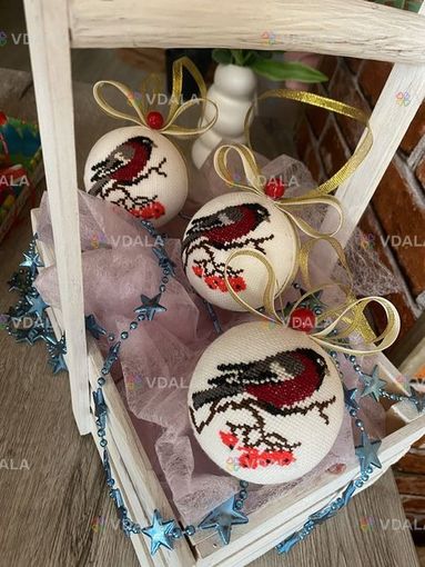 Вишиті новорічні іграшки Вишиті новорічні іграшки - VDALA.PRO