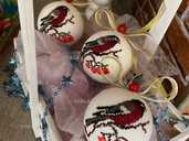 Вишиті новорічні іграшки - 1 Вишиті новорічні іграшки - VDALA.PRO - 1