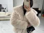 Шуба з еко-хутра бежева - VDALA.PRO - 1