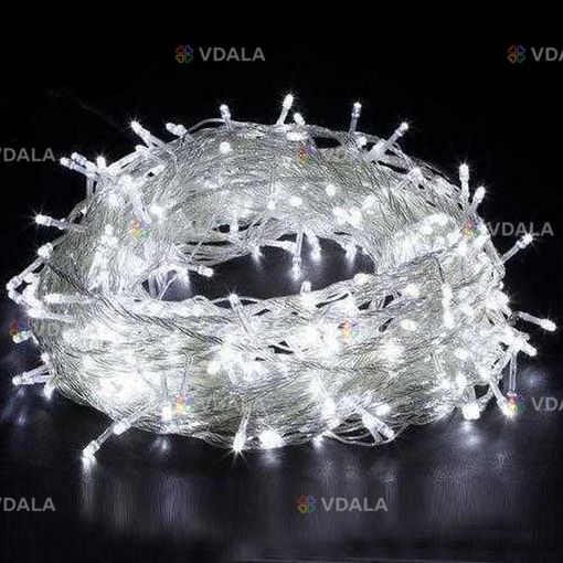Гирлянда прозрачный провод (белая и цветная) 100,200,400,500 лампочек Гирлянда прозрачный провод (белая и цветная) 100,200,400,500 лампочек - VDALA.PRO