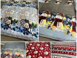 Новорічне покривало-плед в подарунковій сумці - VDALA.PRO