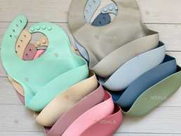 Розпродаж силіконовий слюнявчик нагрудник для прикорму - VDALA.PRO