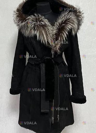 Стильна натуральна дублянка з капюшоном L 46-48р Стильна натуральна дублянка з капюшоном L 46-48р - VDALA.PRO