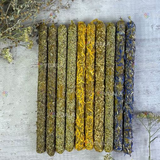 Восковые свечи с травами Восковые свечи с травами - VDALA.PRO