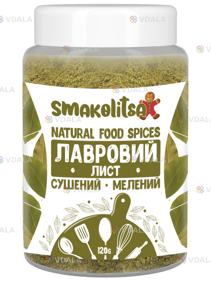 Лавровый лист сушенный молотый 120 г - VDALA.PRO