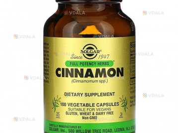 Экстракт корицы, Solgar, 100 капсул - VDALA.PRO
