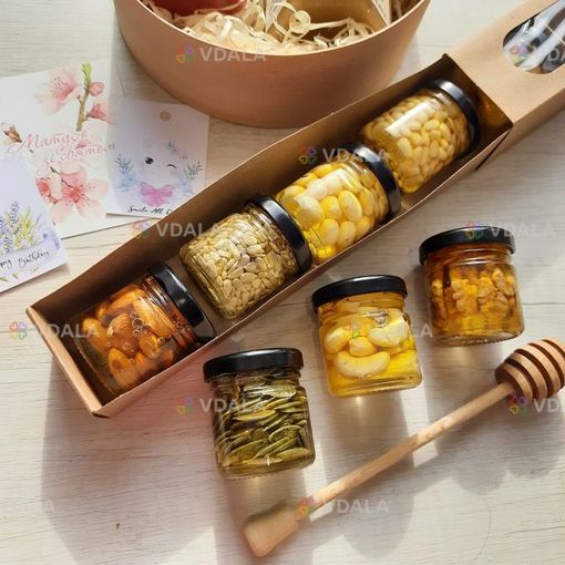 Оригинальные подарки для мужчин, парня №54 орехи с медом - VDALA.PRO