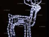 Світлодіодна новорічна гірлянда олень білий 100 см крутиться голова Світлодіодна новорічна гірлянда олень білий 100 см крутиться голова - VDALA.PRO - 1