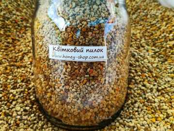 Цветочная пыльца 0,5л (350г) В стеклянной банке! 2025 р - VDALA.PRO