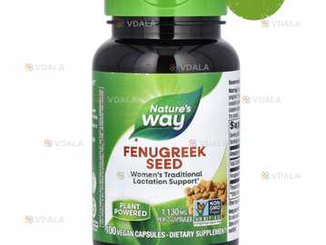 Nature's Way, Семена пажитника, 610 мг, 100 капсул. Для лактации - VDALA.PRO