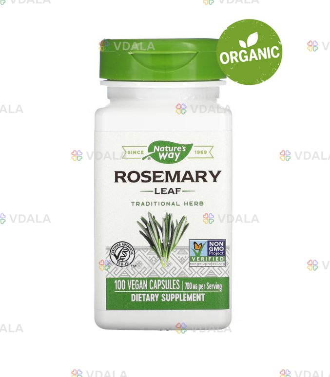 Nature's Way, Розмарин листья, 700 мг, 100 капсул - VDALA.PRO