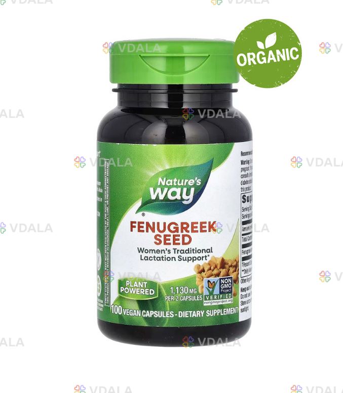 Nature's Way, Семена пажитника, 610 мг, 100 капсул. Для лактации Nature's Way, Семена пажитника, 610 мг, 100 капсул. Для лактации - VDALA.PRO