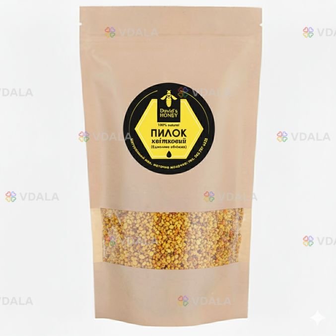 Пыльца цветочная сладкая (обножка пчелиная) 2025 г. 200 грамм Пыльца цветочная сладкая (обножка пчелиная) 2025 г. 200 грамм - VDALA.PRO