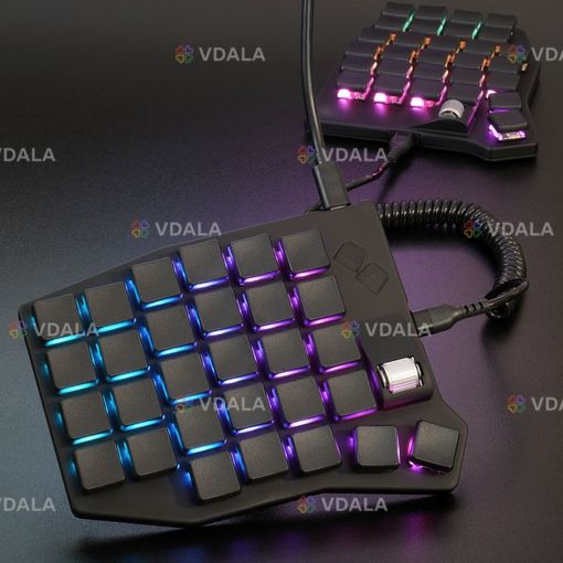 Низькопрофільна спліт клавіатура Lea Choc на механічних свічах Kailh Низькопрофільна спліт клавіатура Lea Choc на механічних свічах Kailh - VDALA.PRO