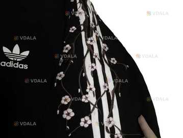 кастом новий орігінал світшот Adidas з сакурою - VDALA.PRO
