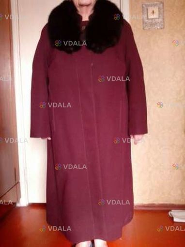 Тепле пальто кольору бордо 54-56 р. Тепле пальто кольору бордо 54-56 р. - VDALA.PRO