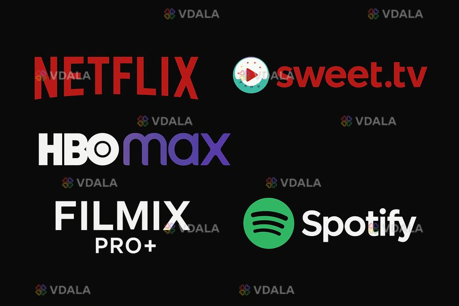 Подписки Netflix, HBO Max, Sweet TV, Filmix Pro+, Apple Music и Spotif Подписки Netflix, HBO Max, Sweet TV, Filmix Pro+, Apple Music и Spotif - VDALA.PRO