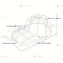 Форма для стирки бейсболки пластиковый футляр и каркас для стирки - 2 Форма для стирки бейсболки пластиковый футляр и каркас для стирки - VDALA.PRO - 2