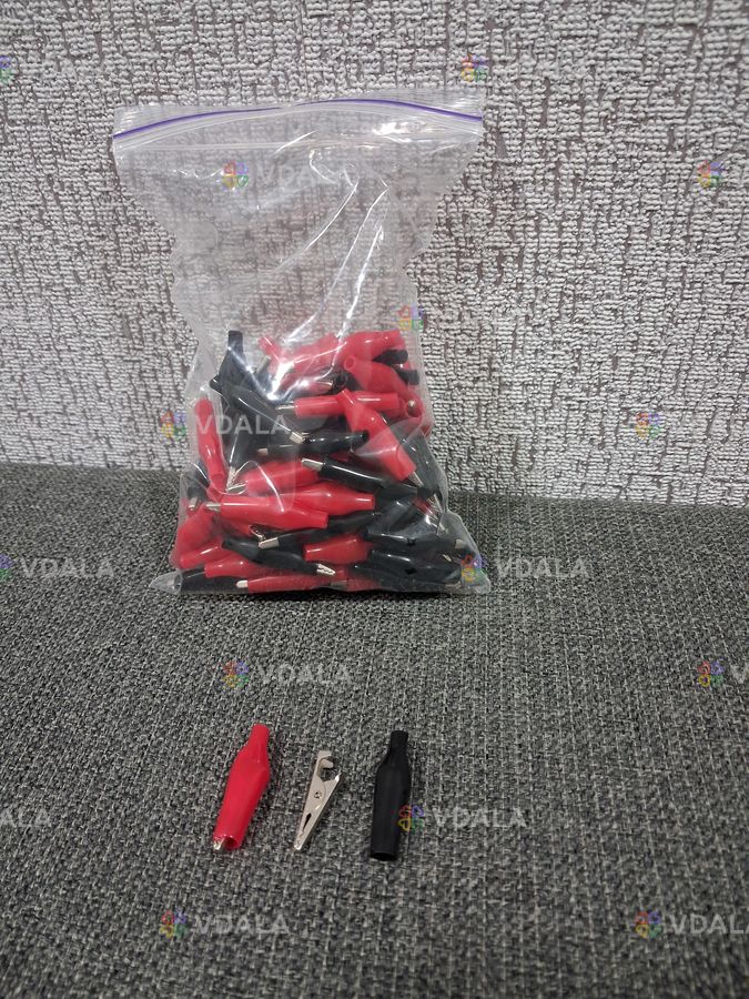 Зажими Крокодили для проводів Зажими Крокодили для проводів - VDALA.PRO