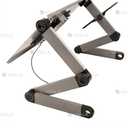 Складной столик для ноутбука с вентилятором, серебристый - 4 Складной столик для ноутбука с вентилятором, серебристый - VDALA.PRO - 4