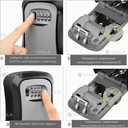 Мини сейф металлический для ключей с кодовым замком - 3 Мини сейф металлический для ключей с кодовым замком - VDALA.PRO - 3