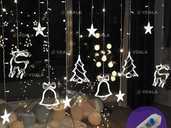 Гирлянда-бахрома штора Рождественские фигурки - VDALA.PRO - 1