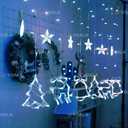 Гирлянда-бахрома штора Рождественские фигурки - VDALA.PRO - 2