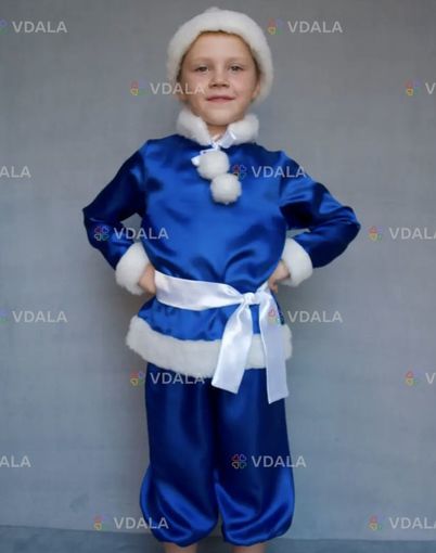Карнавальный костюм Новый год (синий) 98-134 см - VDALA.PRO