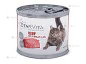 Консервы для кошек StarVita с говядиной 200 г. - 1 Консервы для кошек StarVita с говядиной 200 г. - VDALA.PRO - 1