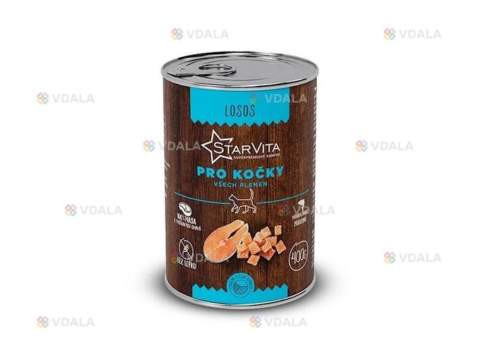 Консервы для кошек starvita с Молотым Лососем 400 г. Консервы для кошек starvita с Молотым Лососем 400 г. - VDALA.PRO