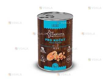Консервы для кошек starvita с Молотым Лососем 400 г. - VDALA.PRO