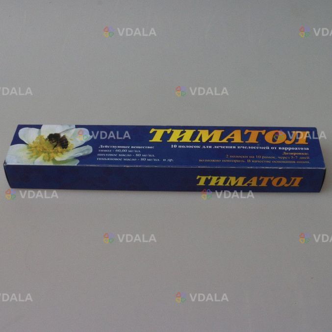 Тиматол 10 полосок. (тимол и эфирные масла) Тиматол 10 полосок. (тимол и эфирные масла) - VDALA.PRO