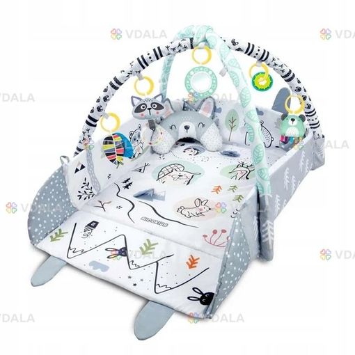 Развивающий коврик с дугами и игрушками для новорождённых Развивающий коврик с дугами и игрушками для новорождённых - VDALA.PRO