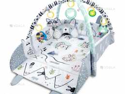 Развивающий коврик с дугами и игрушками для новорождённых - VDALA.PRO