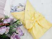 Конверт- плед на выписку Жёлтый бантик - 1 Конверт- плед на выписку Жёлтый бантик - VDALA.PRO - 1