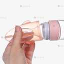 Бутылочка с ложкой силиконовая для кормления на присоске Акула Голубая - VDALA.PRO - 3