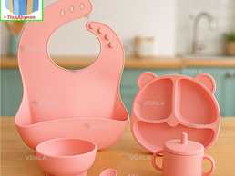 Набор детской силиконовой посуды для первого прикорма - VDALA.PRO